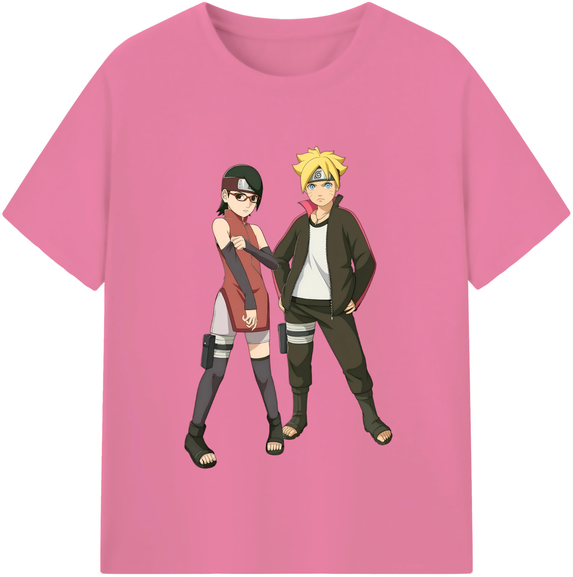 （画像用） NARUTO -ナルト- うずまき ボルト Uzumaki Boruto 綿100％半袖Tシャツ（フロントプリント）
